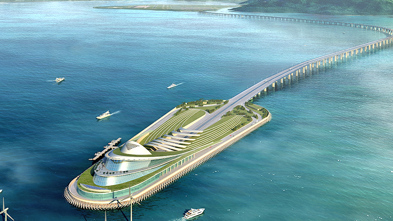 港珠澳大(dà)橋西人工(gōng)島